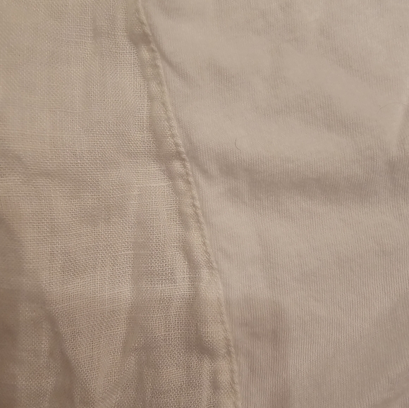 Stewart + Brown organic cotton white textured long sleeve shirt small - Picture 5 of 5